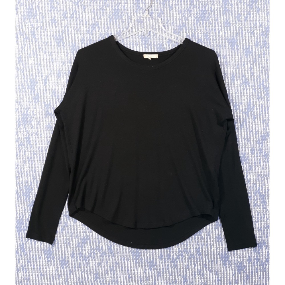 Rag & Bone Sweater Womens Medium Long Sleeve Black Rayon Blend
